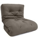 Ver imagem 1 de Futon Solteiro Dobrável Oriental Confort Cinza
