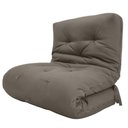 Ver imagem 2 de Futon Solteiro Dobrável Oriental Confort Cinza