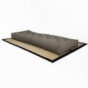 Ver imagem 4 de Futon Solteiro Dobrável Oriental Confort Cinza
