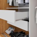Ver imagem 6 de Guarda Roupa 2 Portas 2 Gavetas Panamá Salleto Cinamomo/off White
