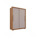 Ver imagem 1 de Guarda Roupa 2 Portas 2 Gavetas Panamá Salleto Cinamomo/off White