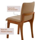 Ver imagem 4 de Conjunto Sala de Jantar Bella Tampo 220cm Laqueado Canto Moeda com Vidro e 8 Cadeiras Bella