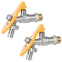 Ver imagem 1 de Torneira de Metal com Porta Cadeado para Jardim Quintal Tanque 1/2" | Hayom | Kit 02 Un