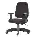 Ver imagem 1 de Cadeira Job Diretor com Bracos Assento Crepe Base Rodizio Metalico Preto - 54639