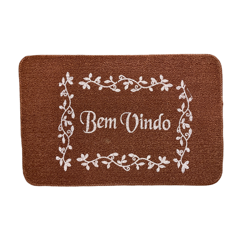 Capacho Estampado 40x60 100% Propileno - Marrom