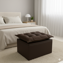 Ver imagem 1 de Puff Baú Opala Decorativo Organizador Quarto Infantil:marrom