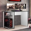 Ver imagem 6 de Mesa Gamer 108 cm Essence Play Branco Preto Rudk
