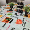 Ver imagem 3 de Toalha de Mesa Pvc Transparente 2,00x1,40 Impermeável Mod 08