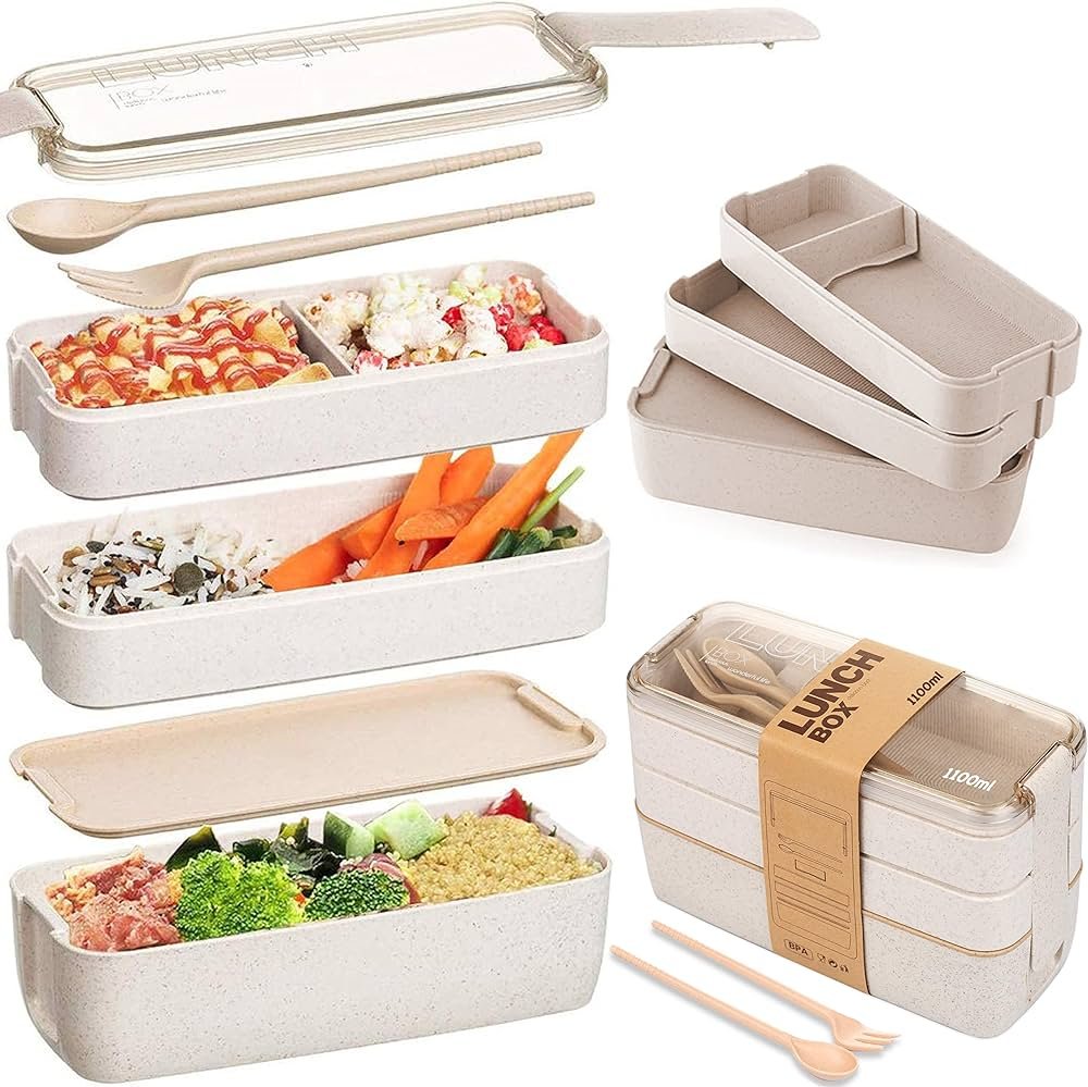 Ultra Marmita Fitness Lunch Box 900ml 3 Divisórias Bege - 9