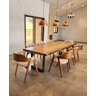Mesa de Jantar Prancha Pequia 250x90 Base Me Aço Carbono - Mesa para 10 Pessoas - 3