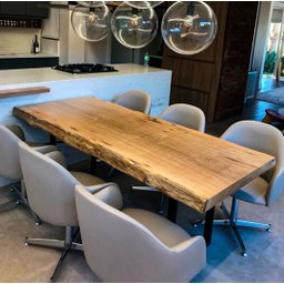 Mesa de Jantar Prancha Pequia 250x90 Base Me Aço Carbono - Mesa para 10 Pessoas - 4