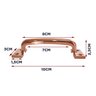 10pç - Puxador Moderno Reto Rose Gold P/ Móveis Porta Armário Cozinha - 4