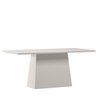 Mesa Jantar Retangular 180 X 90 com Vidro 3mm Lily sem Cadeiras - Off White - Édecasamóveis - 1