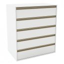Ver imagem 2 de Cômoda 5 Gavetas 100% MDF Select