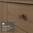 Ver mais imagens de Kit Cozinha Balcão Gabinete 3 Portas 2 Gavetas e Armário Cozinha Despensa 5 Prateleiras Rustic
