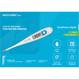 Termometro Clinico Digital ANVISA/INMETRO Multilaser 6 uni - 3