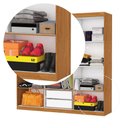 Ver imagem 6 de Guarda-Roupa Solteiro com Espelhos 6 Portas e 2 Gavetas 153cm Multimóveis CR35563 Madeirado/Branco