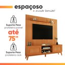 Ver mais imagens de Rack Bancada King com Painel para Tv até 75 Polegadas 1,80m Egeo Cedro Ripado Impressão 3d Edn