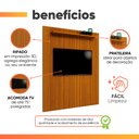 Ver imagem 6 de Rack Bancada King com Painel para Tv até 75 Polegadas 1,80m Egeo Cedro Ripado Impressão 3d Edn