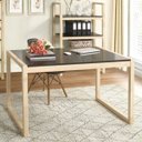 Ver imagem 1 de Kit 2 Peças com Mesa para Escritório e Estante em Madeira Maciça Guará CabeCasa MadeiraOriginals