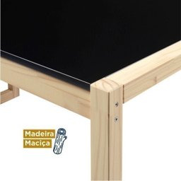 Kit 2 Peças com Mesa para Escritório e Estante em Madeira Maciça Guará Cabecasa MadeiraMadeira - 8
