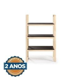 Kit 2 Peças com Mesa para Escritório e Estante em Madeira Maciça Guará Cabecasa MadeiraMadeira - 5
