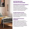 Cama Solteiro em Ferro Aço Carbono Tubular Teko Casatema MadeiraOriginals - 9