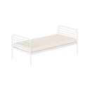 Ver imagem 2 de Cama Solteiro em Ferro Aço Carbono Tubular Teko Casatema MadeiraOriginals Branco/Fosco/Álamo