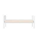 Ver imagem 7 de Cama Solteiro em Ferro Aço Carbono Tubular Teko Casatema MadeiraOriginals Branco/Fosco/Álamo