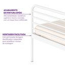 Ver mais imagens de Cama Solteiro em Ferro Aço Carbono Tubular Teko Casatema MadeiraOriginals