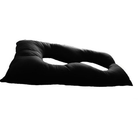 Travesseiro Gigante 170x80cm Happy Line - Preto