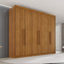 Ver imagem 1 de Guarda Roupa Casal 6 Portas 6 Gavetas 100% MDF Itália Plus Marrom/Cinamomo