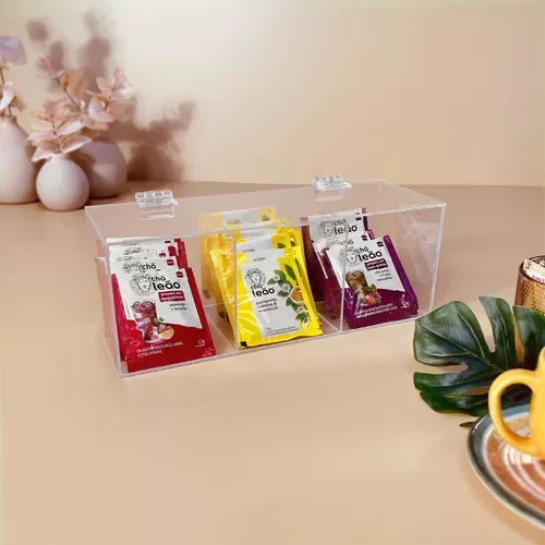 Porta Sache de Cha Açucar Capsula de Cafe Caixa Organizadora Nespresso Dolce Gusto - 3