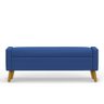 Recamier Bau Londres 1,20m Suede Azul Marinho - Clique Decor - 1