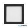 Luminária Painel Plafon Led Embutir Recuada 17x17 12w 3000k Jet Black Save Energy - 2