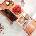 Ver imagem 4 de Bandeja de Madeira Expansível para Banheira para Suporte