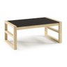 Conjunto Mesa de Centro e Mesa Sofá Lateral Madeira Maciça Guará CabeCasa MadeiraOriginals - 9