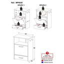 Ver imagem 4 de Balcão Multiuso/comedouro para Cães e Gatos Multimóveis Mp6026 Preto