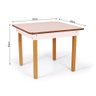 Conjunto Mesa Infantil Gabi 60x60cm com 4 Cadeiras Manu - Rosa - 6