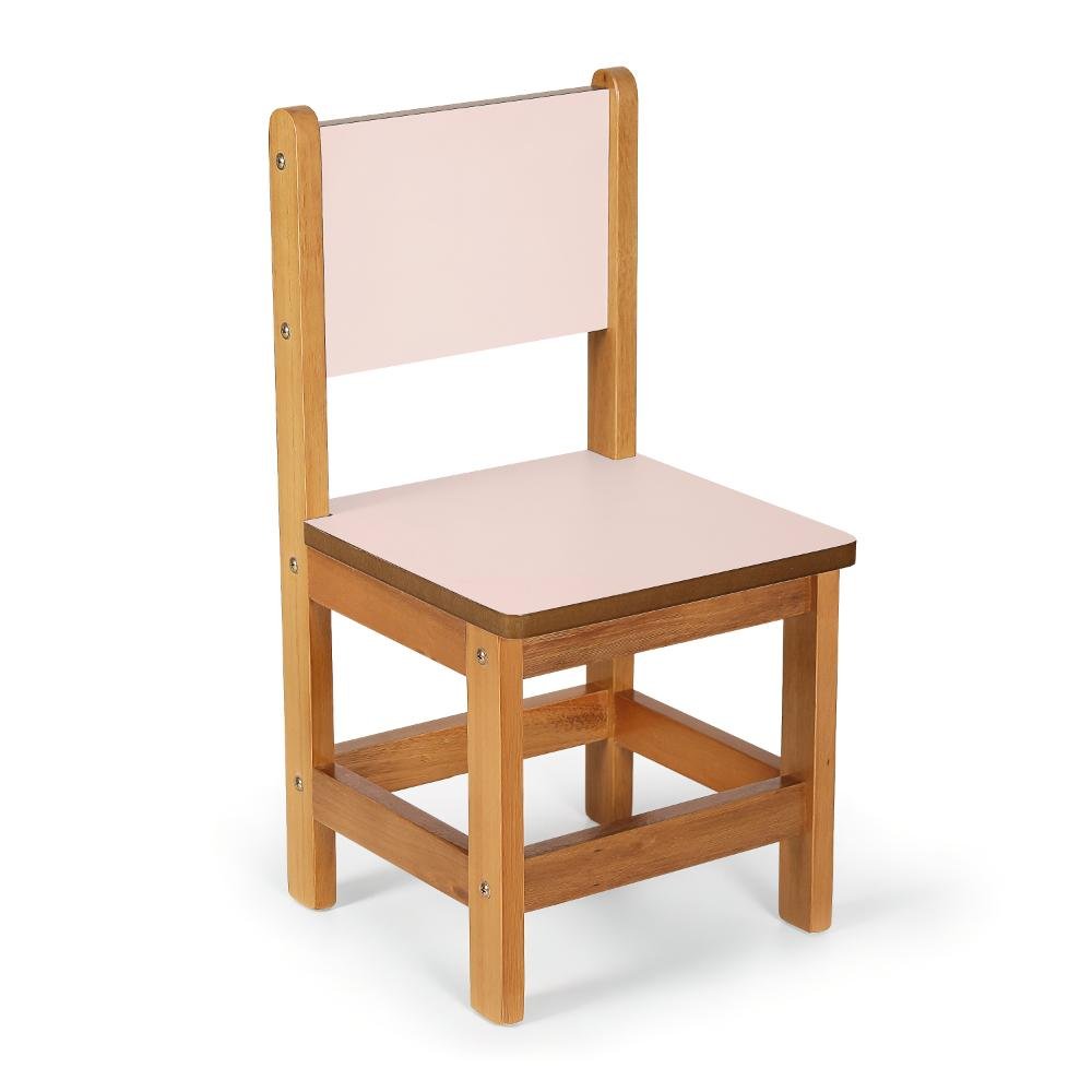 Conjunto Mesa Infantil Gabi 60x60cm com 4 Cadeiras Manu - Rosa - 4
