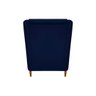 Poltrona Titânio Suede Azul Marinho - 4
