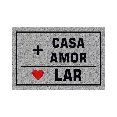 Tapete Capacho Casa + Amor