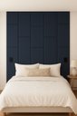 Ver imagem 2 de Cabeçeira Dominó 2,50 Altura e 1,60 Largura Modulos Colantes:Suede Azul
