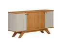 Ver imagem 1 de Buffet Ilhéus 150cm 4 Portas 1 Gaveta Cinamomo/Off White