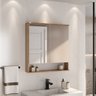 Kit Conjunto de Balcão para Banheiro Milena 78cm Suspenso Fabribam - 5