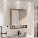 Ver imagem 5 de Kit Conjunto de Balcão para Banheiro Milena 78cm Suspenso Fabribam