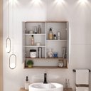 Ver imagem 6 de Kit Conjunto de Balcão para Banheiro Milena 78cm Suspenso Fabribam
