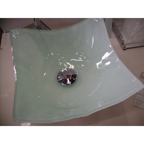 Cuba De Apoio Vidro Quadrada 35cm - Funda