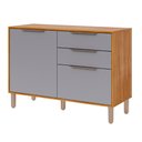 Ver imagem 1 de Balcão Divina 120 Cm para Cozinha com 2 Portas e 2 Gavetas Cinamomo/platina