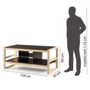 Ver imagem 2 de Conjunto Rack e Mesa de Centro Madeira Maciça Guará CabeCasa MadeiraOriginals